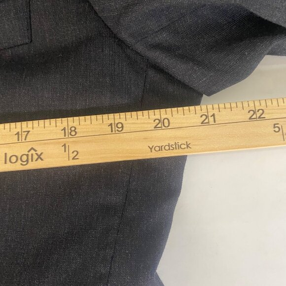 Versini Wool Suit Blazer Jacket Mens 38R Black Two Button Sports Coat Business C - Picture 10 of 13